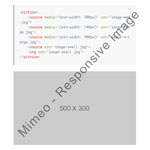 Mimeo - Responsive images