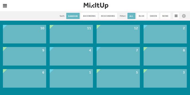 MixItUp - Animated filtering and sorting