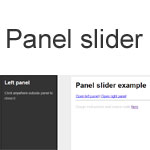 jQuery Side panel slider plugin