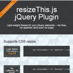 Resize This - Resizable DOM elements