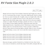 RV Font Size jQuery Plugin