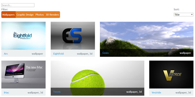 Shuffle - Categorize, sort, and filter a grid of items