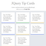 JQuery Tip Cards - Create a card layout