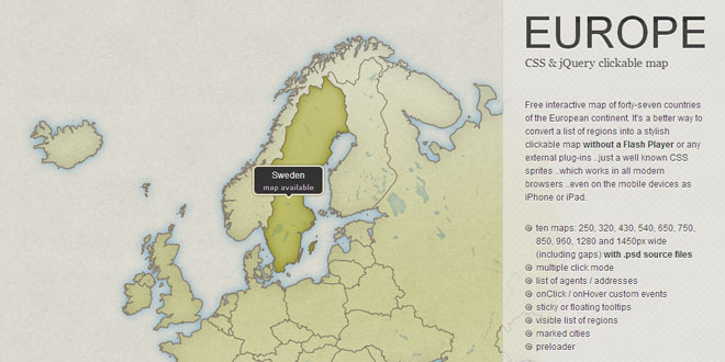 jQuery clickable map