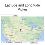 jQuery Latitude and Longitude Picker for Google Maps