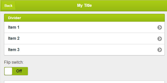 Graphite for jQuery Mobile