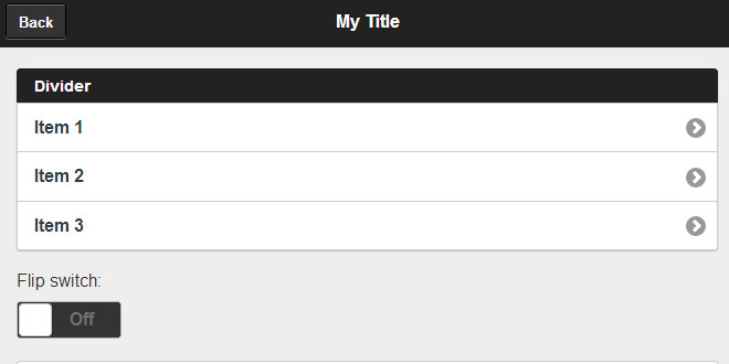 Graphite for jQuery Mobile