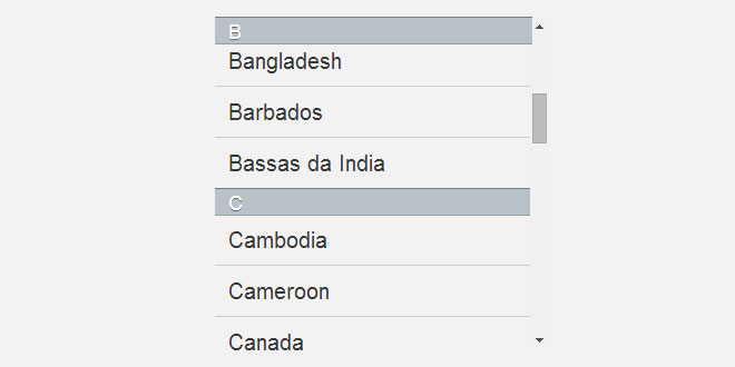 iOSList - iOS Alphabetical Contact List