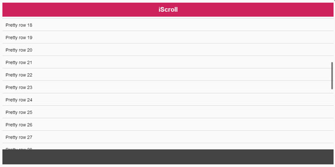 iScroll – Smooth Scrolling
