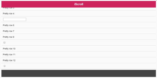 iScroll – Smooth Scrolling