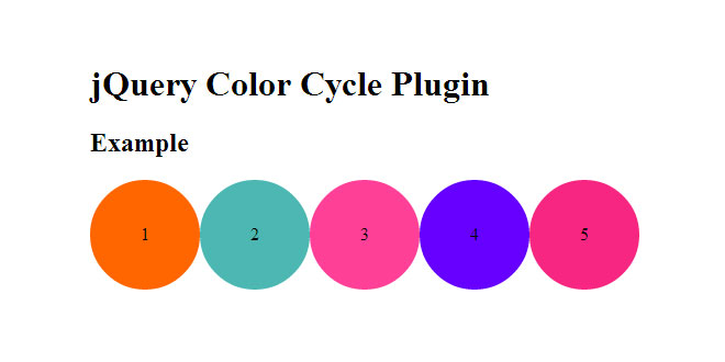 jQuery Color Cycle Plugin