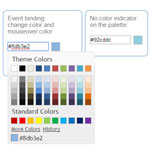 Evol.colorpicker - jQuery UI widget for color picking