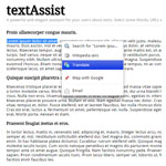 textAssist - a elegant assistant for your users about texts
