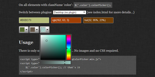 Tiny Colorpicker