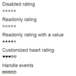 Bootstrap Rating