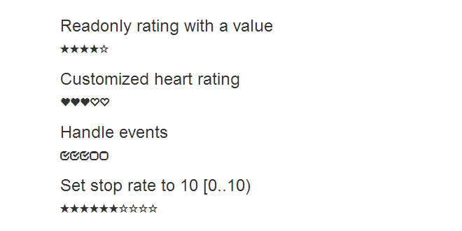 Bootstrap Rating