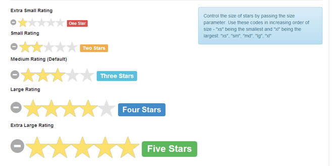 Bootstrap star rating
