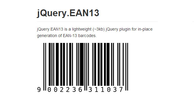 jQuery EAN13