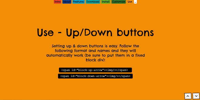 Block Scroll -  Breaks down information into blocks