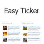 jQuery easy ticker