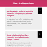 jQuery ScrollAppear Plugin