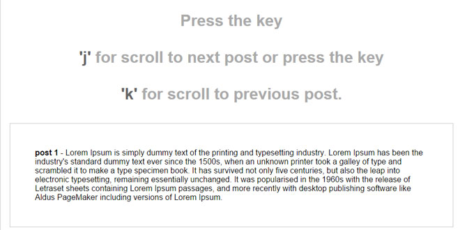 jQuery Keyboard Navigation