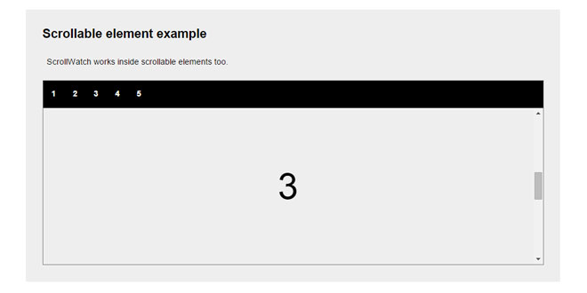 ScrollWatch - jQuery plugin for determining active sections