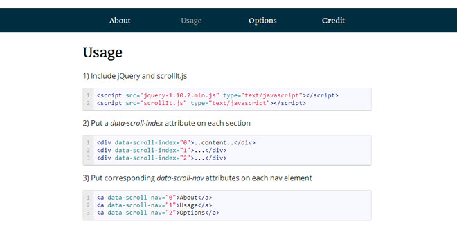 ScrollIt.js - Easy to create paginated