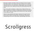 Scrollgress - Display a progress bar at the top