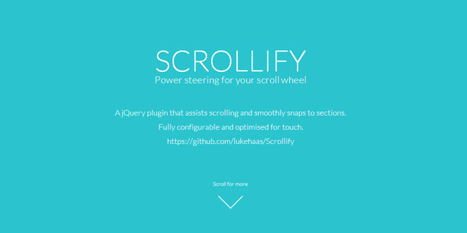 Scrollify - Power steering for your scroll wheel