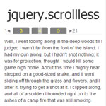 jQuery.scrollless - Total replacement of native scrolling