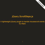 jQuery Scrollsteps - Handle mouse scrolling by steps