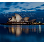 jQuery section menu plugin