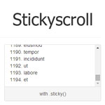Stickyscroll