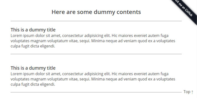 jQuery - toTop