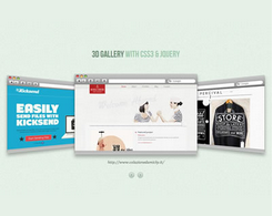 3D Gallery with CSS3 and jQuery