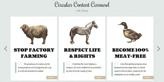 Circular Content Carousel