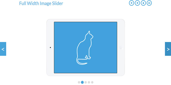 Full Width Image Slider