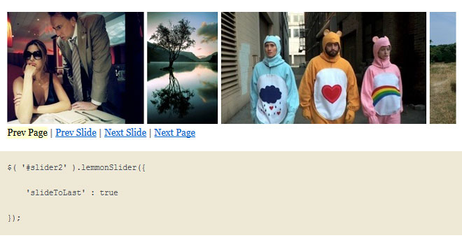 Lemmon Slider - jQuery-based carousel