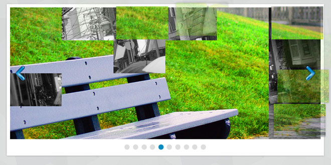 jq-tiles - slideshow with css3 effects