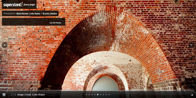 Supersized  - Fullscreen background slideshow