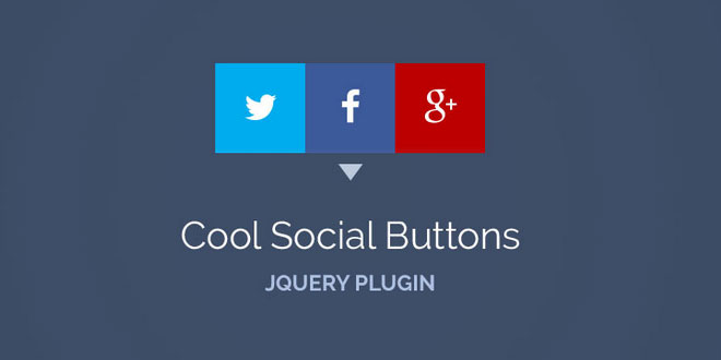 Cool Social Buttons jQuery Plugin