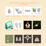Dribbble - Grab Dribbble feed with jQuery and Handlebars