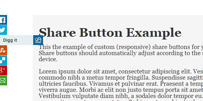 Responsive Share Buttons