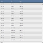 Fattable - Create scrollable table with infinite rows and columns