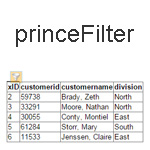 princeFilter JQuery Plugin