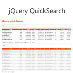 Quicksearch - Searching through tables, lists