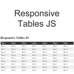 Responsive Table JS