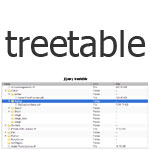 jQuery treetable - Display a tree in an HTML table