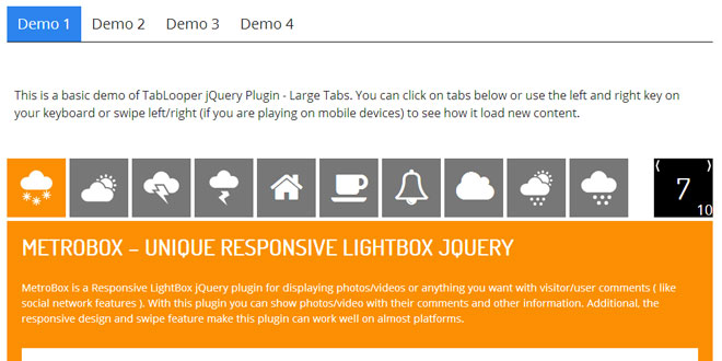 TabLooper : Responsive Loop Tab Metro